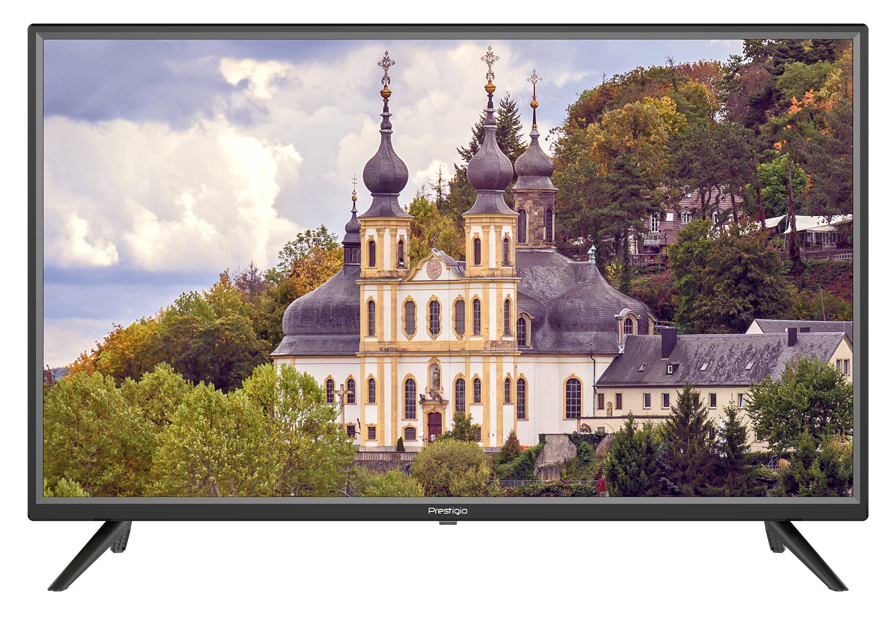 Телевизор Prestigio PTV32SN04ZCISBK, 32", HD READY, черный