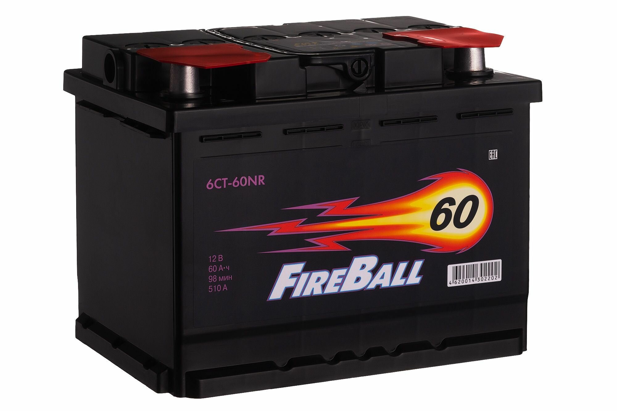 Аккумулятор FireBall 6СТ-60NR 242х175х190