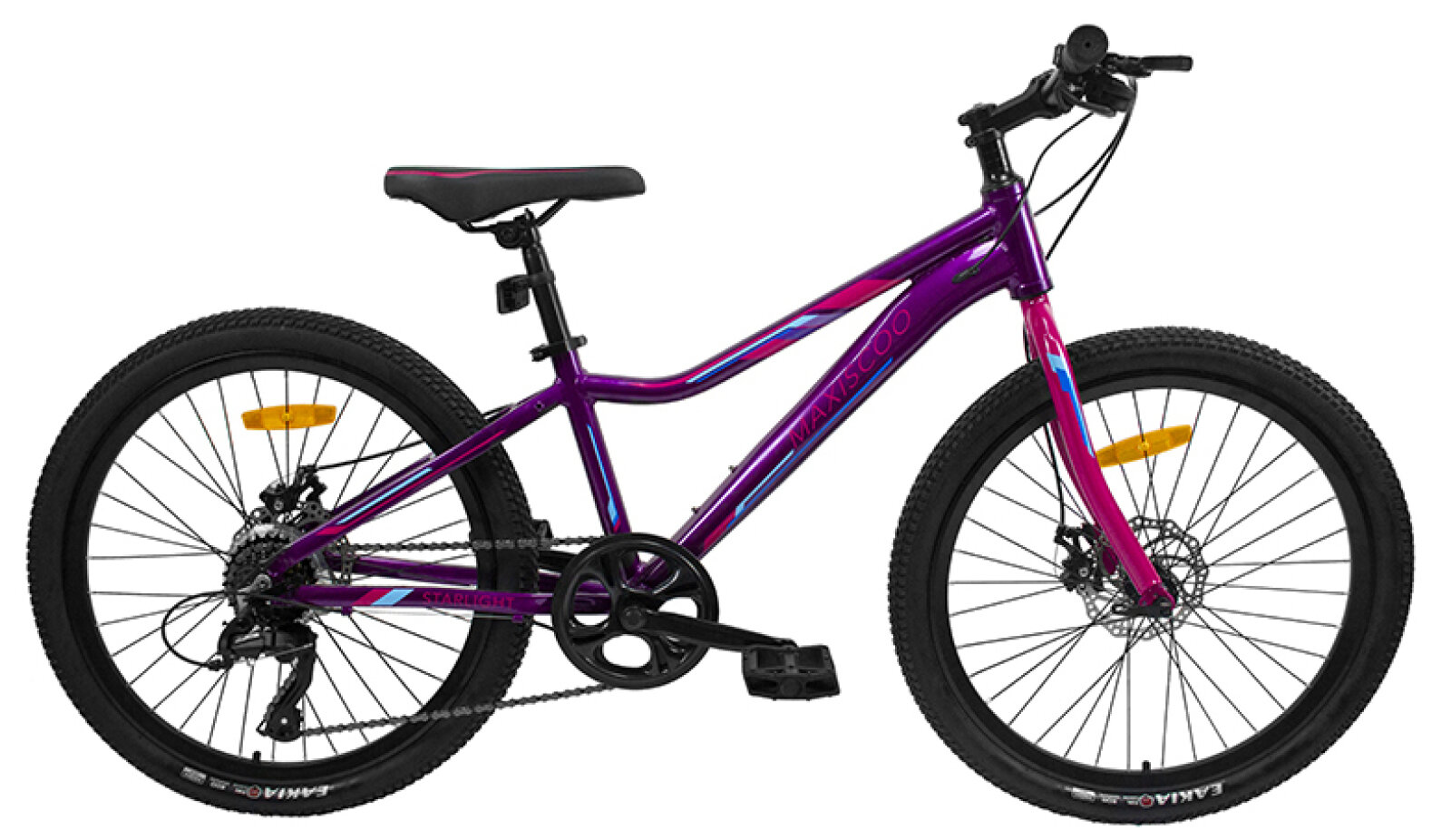 Подростковый велосипед Maxiscoo Starlight 24 Girl (2022) 24 Фиолетово-розовый