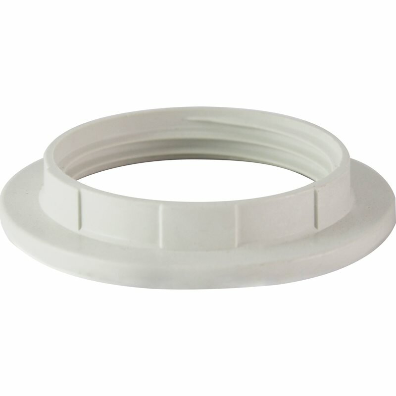 фото Кольцо для патрона Е27, термостойкий пластик, белый, TDM SQ0335-0162, 1 штука