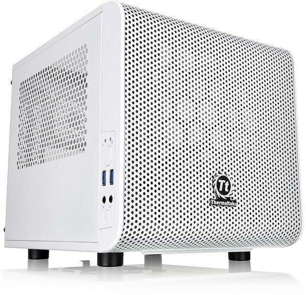 Компьютерный корпус miniITX Thermaltake Core V1 Snow белый (ca-1b8-00s6wn-01)