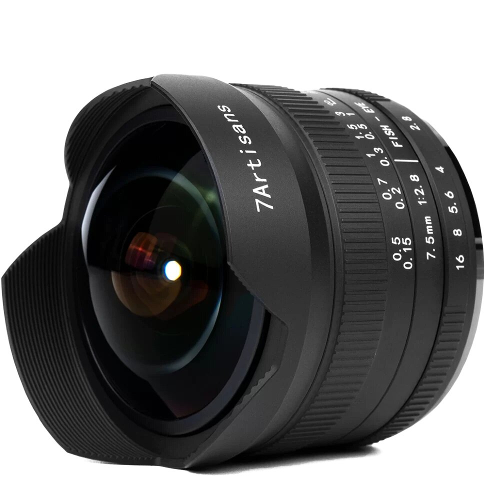 Объектив 7Artisans 7.5mm F2.8 II Fisheye E-mount A301B-II