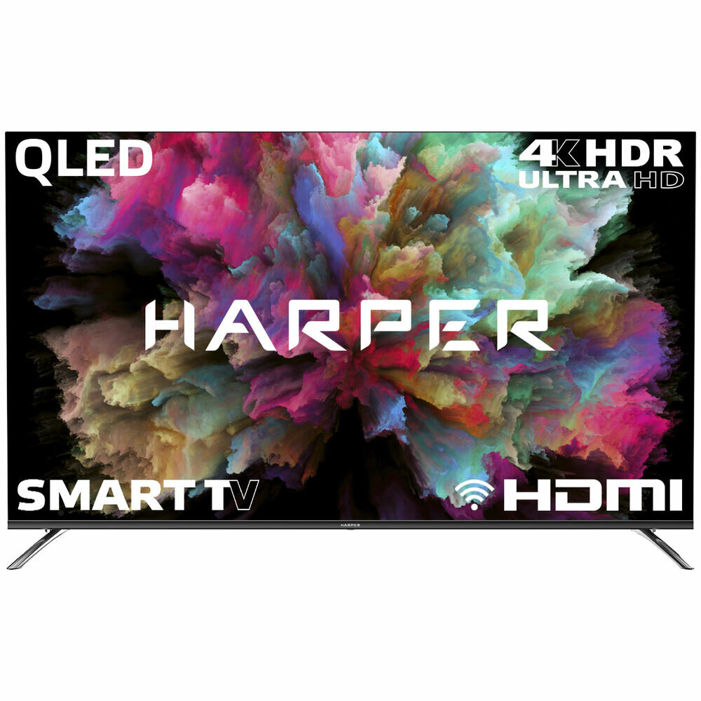 Телевизор ЖК 55" Harper 55Q850TS черный