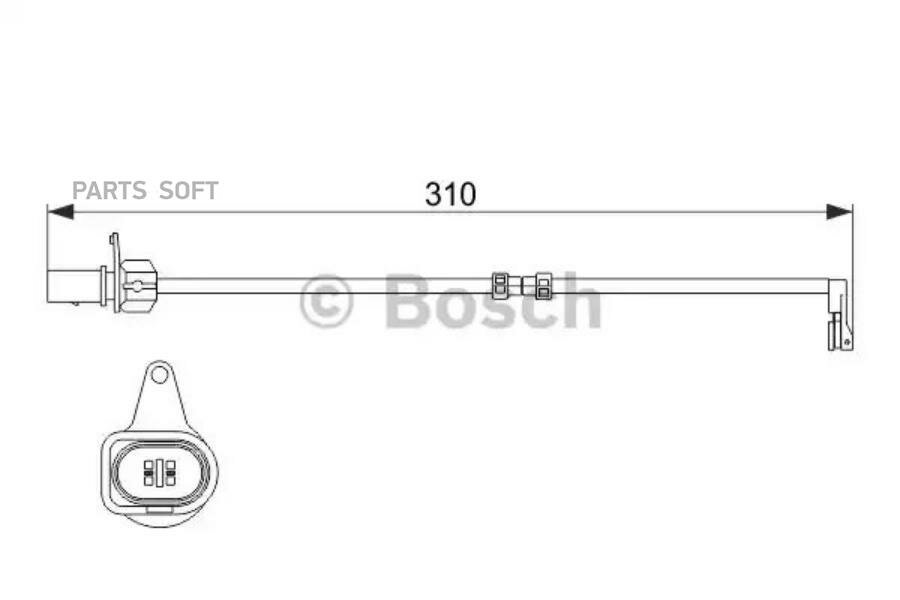 BOSCH 1987474506 Датчик износа торм.колодок пер.[310mm]