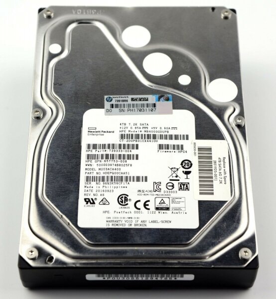   HP 739333-004 4Tb 7200 SATAIII 3.5" HDD