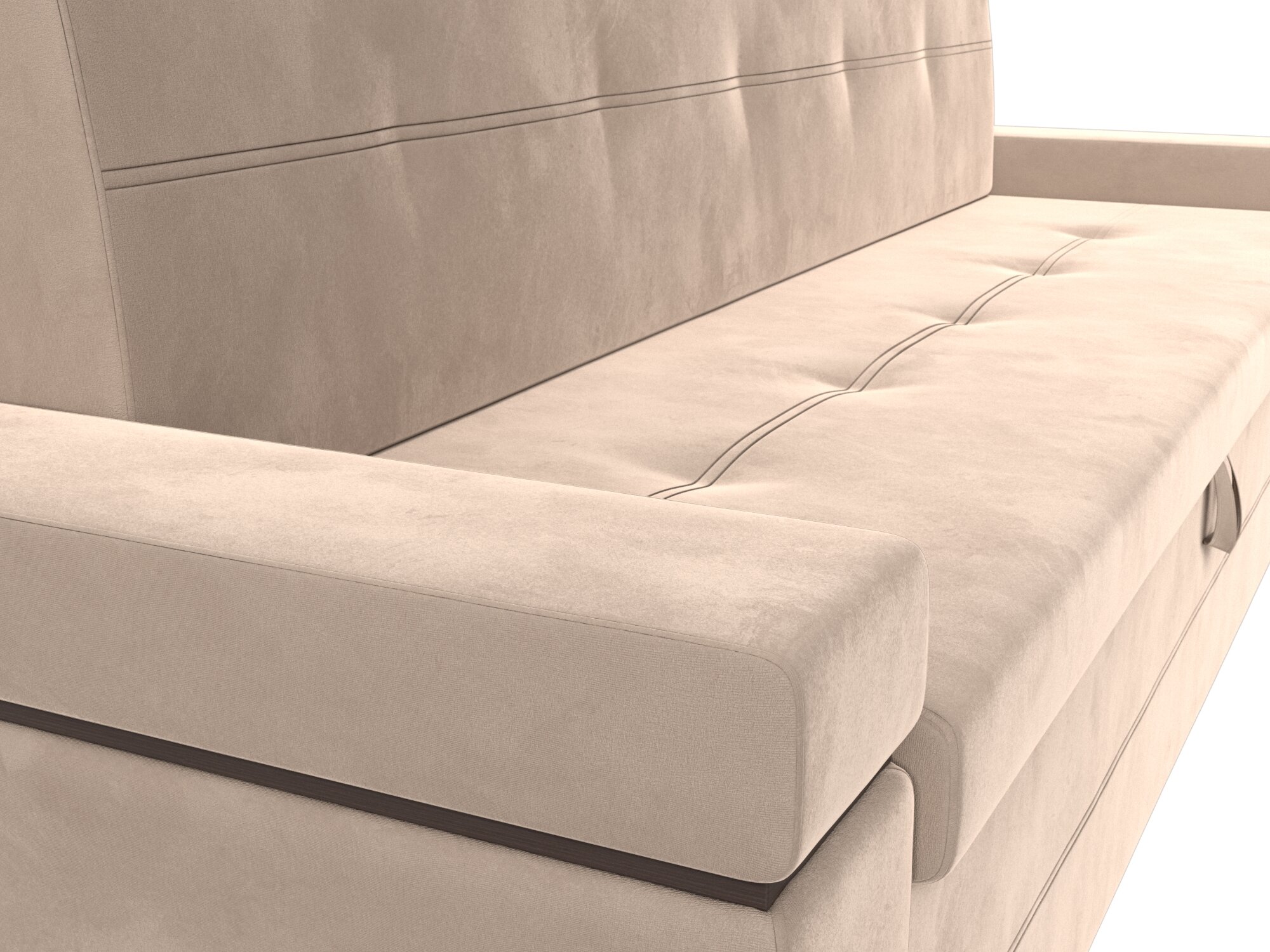 Кухонный прямой диван Деметра, Велюр, Модель 114261 - фотография № 7