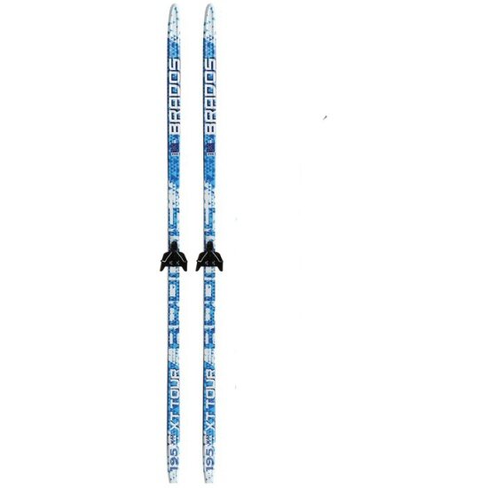 Лыжный комплект STC с креплениями 75 мм без палок WAX BRADOS XT BLUE, 195см