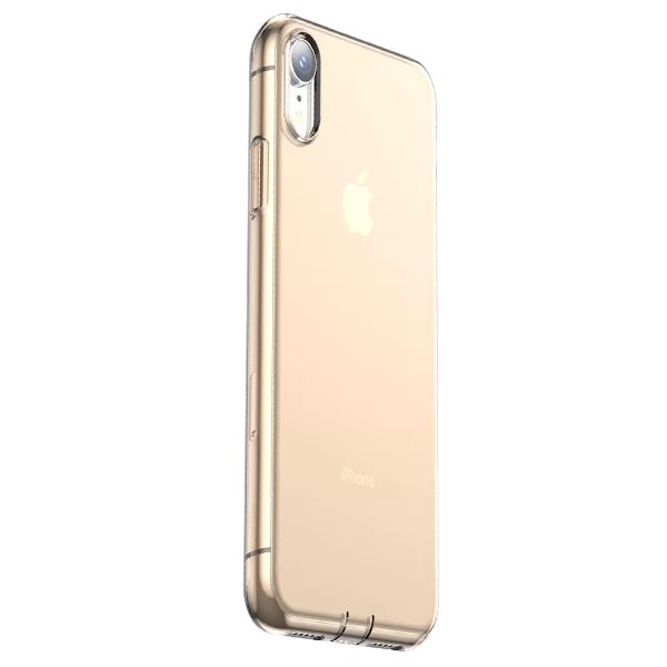 Чехол Baseus Simplicity (dust-free) для iPhone XR Transparent Gold ARAPIPH61-A0V