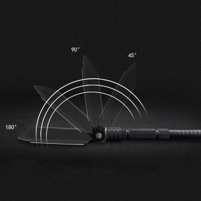 Лопата многофункциональная 7в1 в чехле, 67 см, черная - фотография № 5