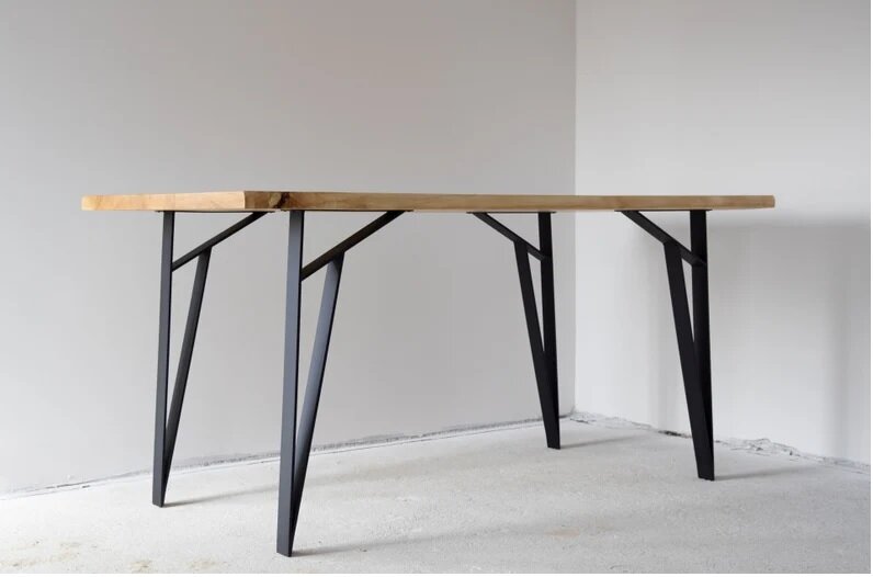 Подстолье/опора из металла для стола в стиле Лофт Модель 1 (4 штуки) - фотография № 1