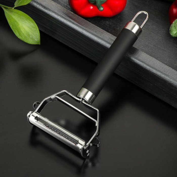 фото Овощерезка Доляна Venus, нержавеющая сталь, цвет чёрный для дома