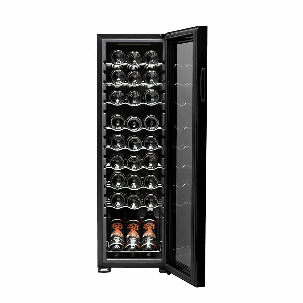Винный шкаф Meyvel MV27-CBD1 (компрессорный холодильник для вина на 27 бутылок) - фотография № 5