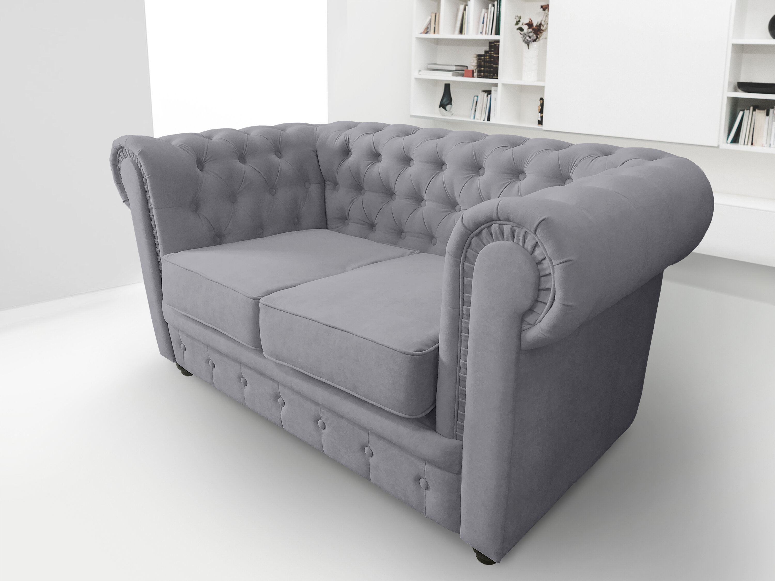 Прямой диван "Честер" без раскладушки Velutto 12 - фотография № 1