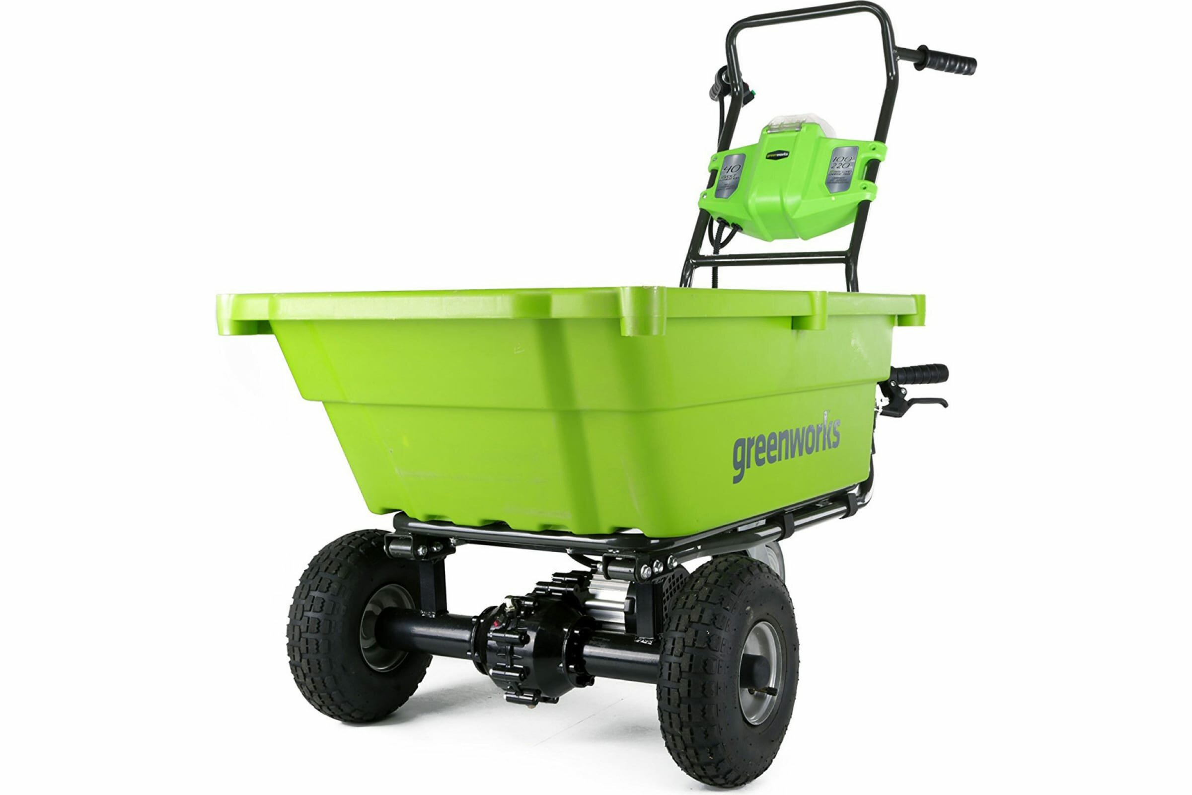 Тележка садовая самоходная 106 л G-MAX 40V GREENWORKS G40GC 7400007