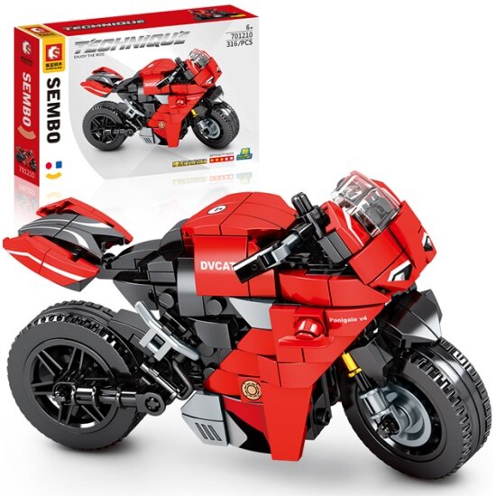 Конструктор SEMBO Block 701210 Ducati Panigaleve, 316 деталей