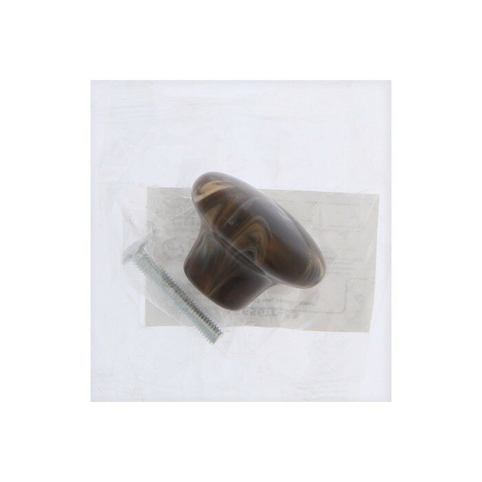 CAPPIO Ручка-кнопка CAPPIO, d=33 мм, акрил, цвет коричневый - фотография № 7