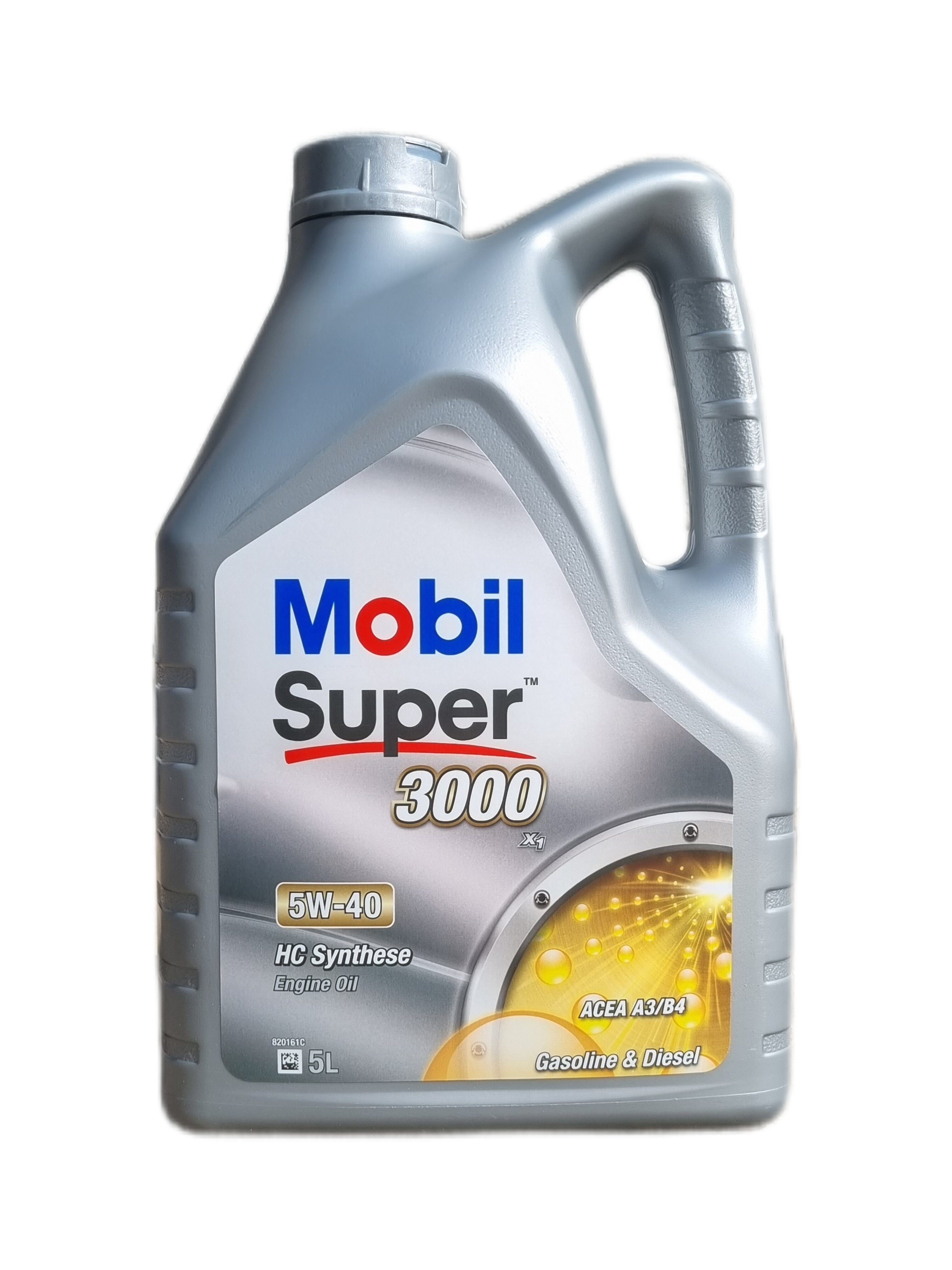 Синтетическое моторное масло MOBIL Super 3000 X1 5W-40, 5 л