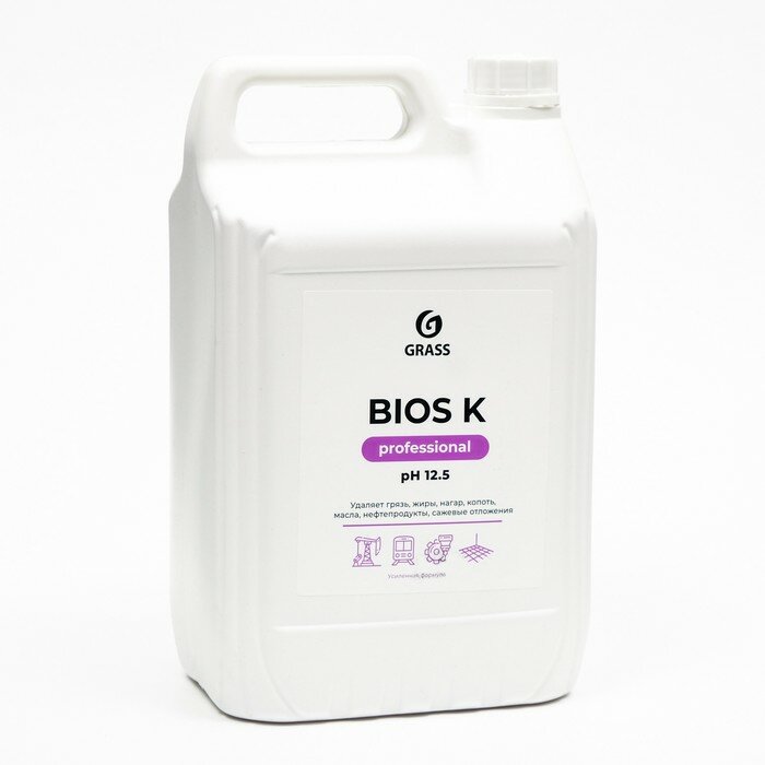 Высококонцентрированное щелочное средство Bios K, 5,6 кг - фотография № 1