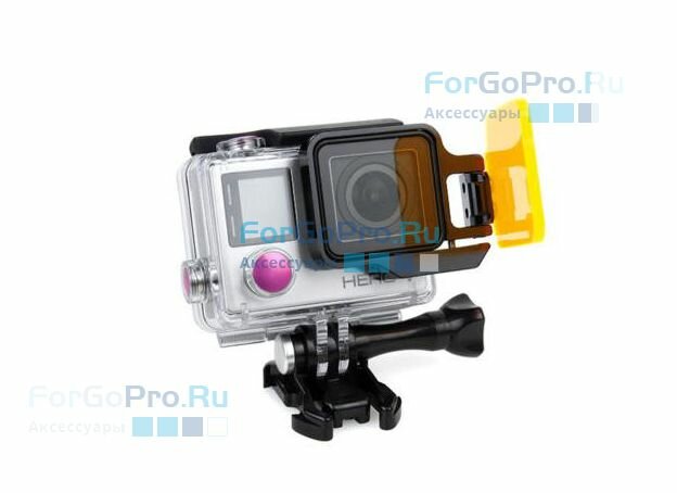 фото Подводный фильтр желтый стеклянный откидывающийся 3+ 4