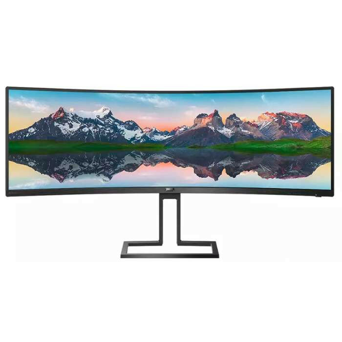 Монитор 49" 498P9 Curved 1800R 5120x1440 70Гц VA W-LED 32:9 5ms(GtG) DP1.4 2*HDMI 2.0 1x USB3.2/4x USB3.2 80M:1 3000:1 178/178 450cd HAS Swivel Tilt 2*Speakersх5Вт Black ( 498P9/00,дисплей ЖК, LCD, 2K,QHD ,CURVED )