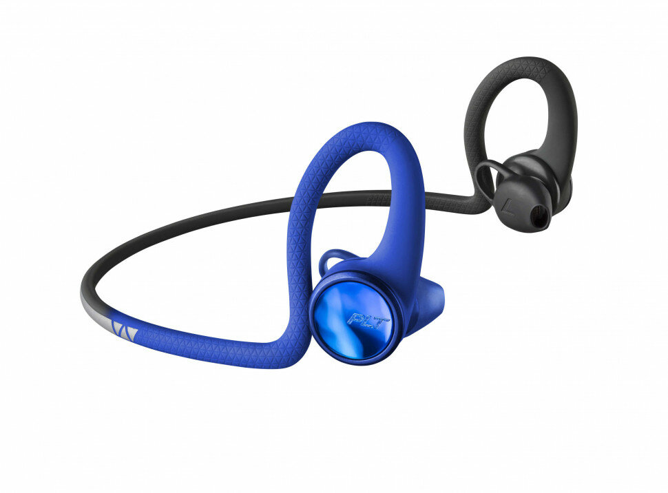 Plantronics BackBeat Fit 2100 Blue — Беспроводная Bluetooth-гарнитура (стерео, спорт, защита от влаги и дождя, синий)