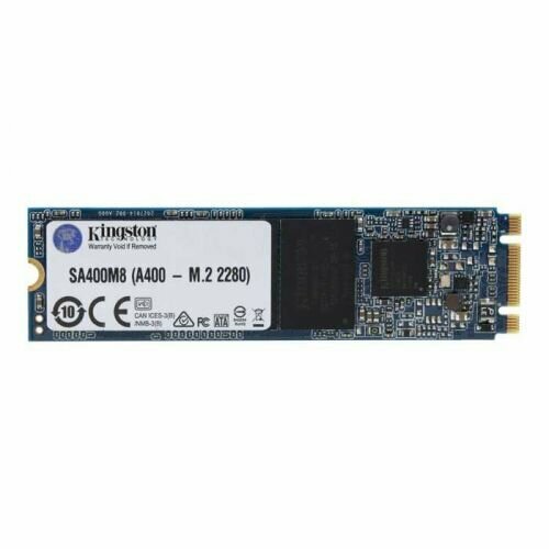 Накопитель SSD M.2 2280 Kingston SA400M8/480G A400 480GB SATA 6Gb/s TLC 500/350MB/s MTBF 1M