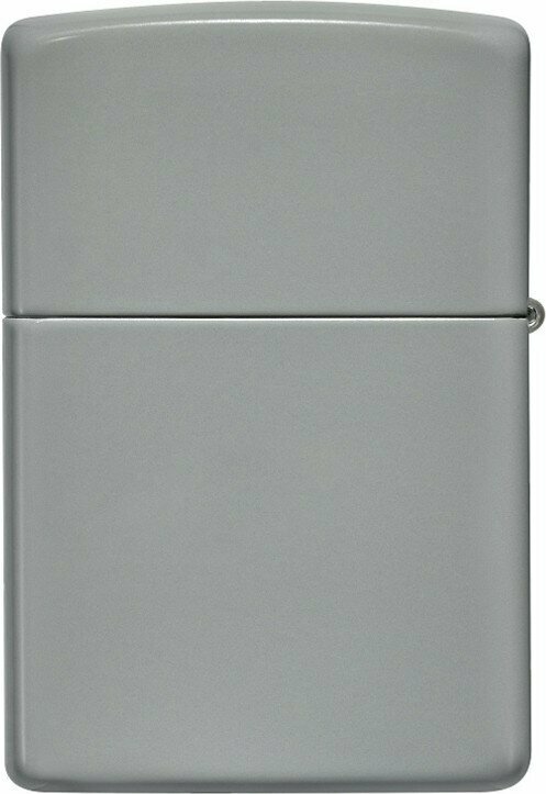 Зажигалка ZIPPO Classic с покрытием Flat Grey, латунь/сталь, серая, глянцевая, 38x13x57 мм № 49452 - фотография № 4