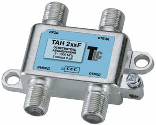 Ответвитель на 2 отвода 16 дб TLC TAH 216F 5 - 1000 МГц