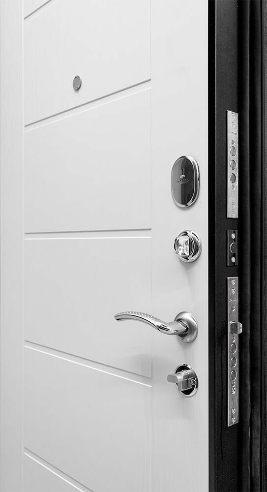 Входная дверь Теплолюкс Белое дерево 960х2050 Правая - фотография № 4