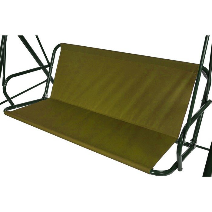 Усиленное тканевое сиденье для садовых качелей 130x50/44 см, оксфорд 600, олива - фотография № 1