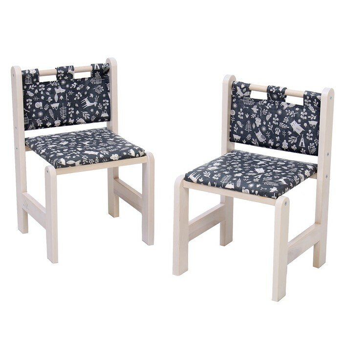 Набор детской игровой мебели: стол + 2 стула + скамья, «Каспер», серый - фотография № 5