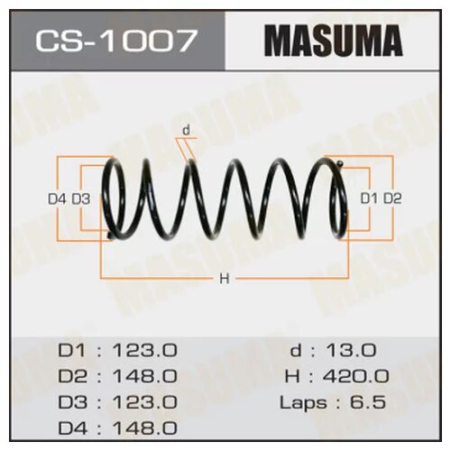 Пружина подвески Masuma MASUMA CS-1007