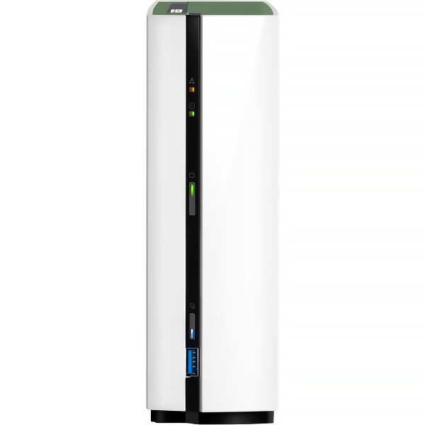 QNAP     channel QNAP D1 (Rev. B) NAS, 1-tray w/o HDD. Quad-core Realtek RTD1295 1.4 GHz, 1 GB RAM. 1 x Gigabit LAN, 1 X USB 3.2 Gen 1 (Front), 2 x USB 2.0 (Rear)