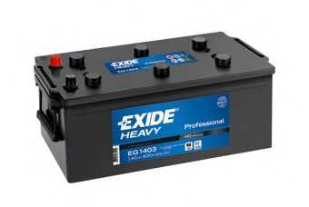 Аккумулятор EXIDE HEAVY Professional [12V 140Ah 800A 513x189x223 прямая полярность, "+" слева, обслуж.] EXIDE EG1403