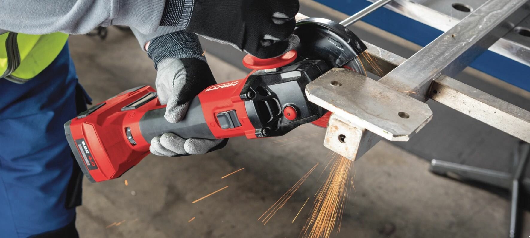 Аккумуляторная УШМ (болгарка) Hilti AG 4S-A22 - фотография № 4