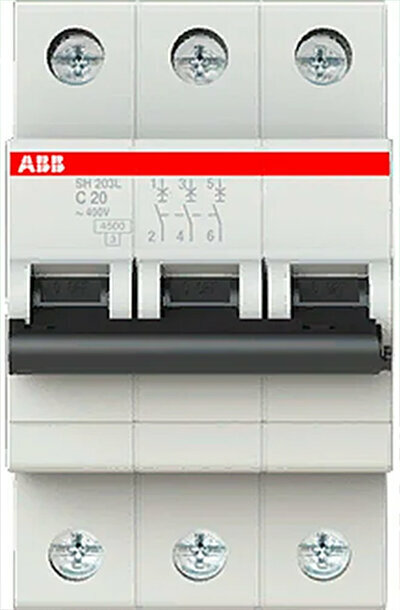 ABB SH203L выключатель автоматический 3P 32А хар-ка С 4,5кА