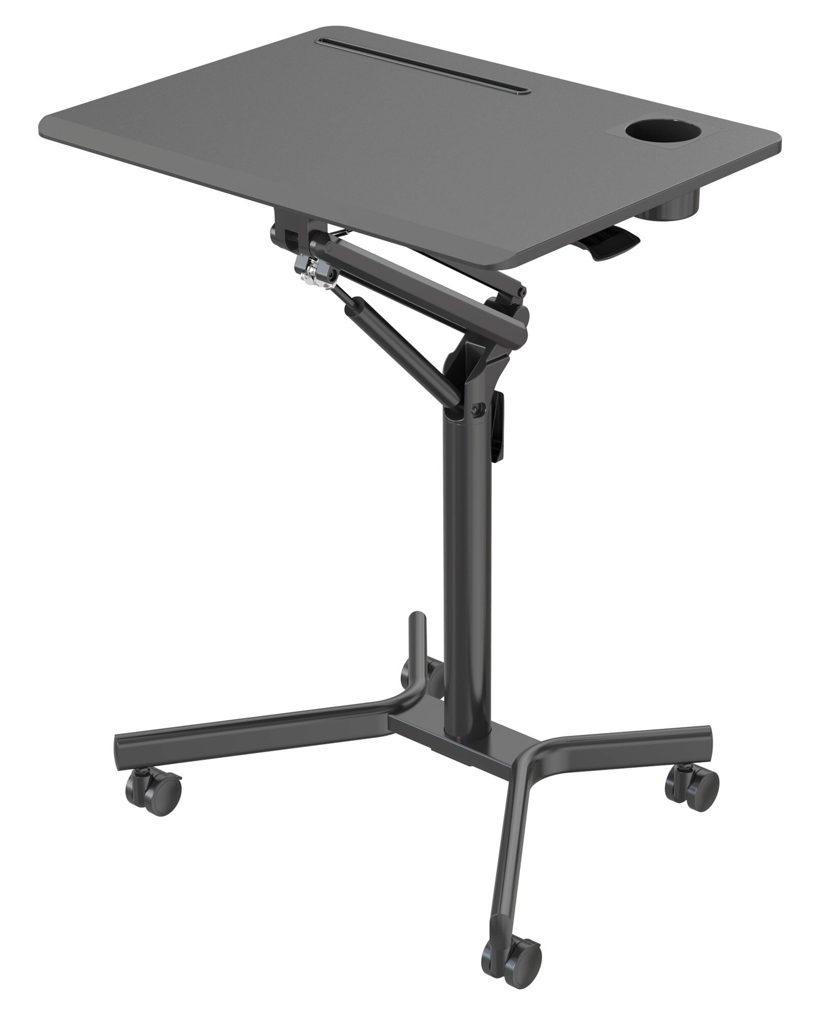 Стол для ноутбука Cactus CS-FDS101BBK столешница МДФ черный 52x105см