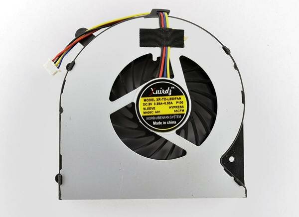 Вентилятор FORCECON XR-TO-L850FAN, Вентилятор радиальный, 4pin, для ноутбука Toshiba L850, L870, C850, C855, C875, C870, 1шт