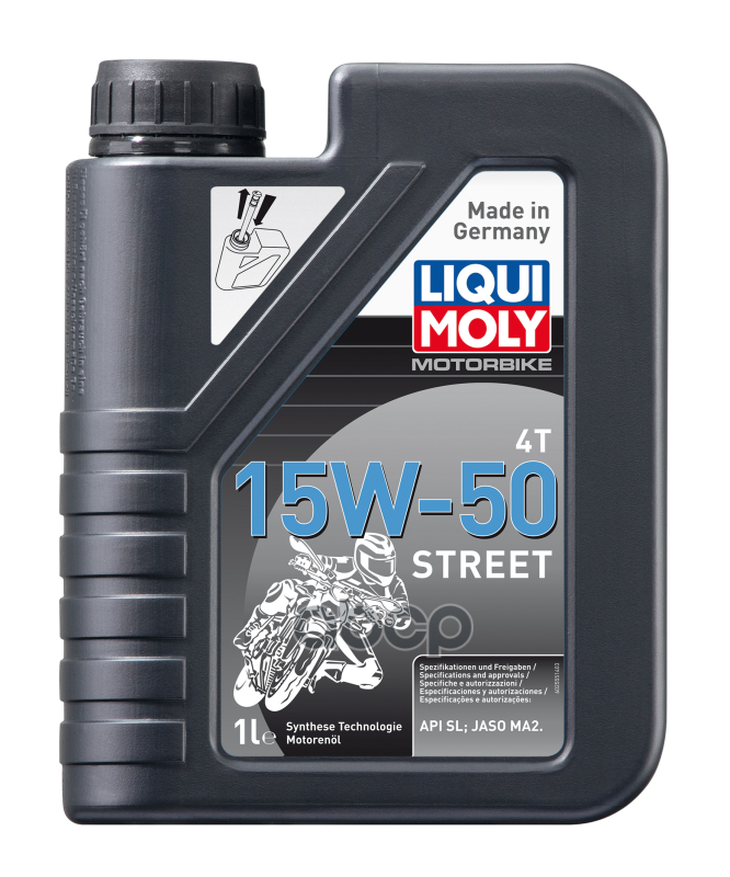 Масло Моторное Для 4-Т.мотоц. Motorbike 4T Street 15W-50 Sl Ma2 (1Л) Liqui moly арт. 2555