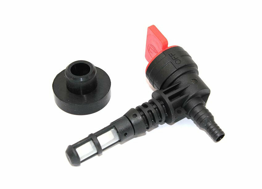 фото Кран топливный 131081 для B&S, угловой с фильтром