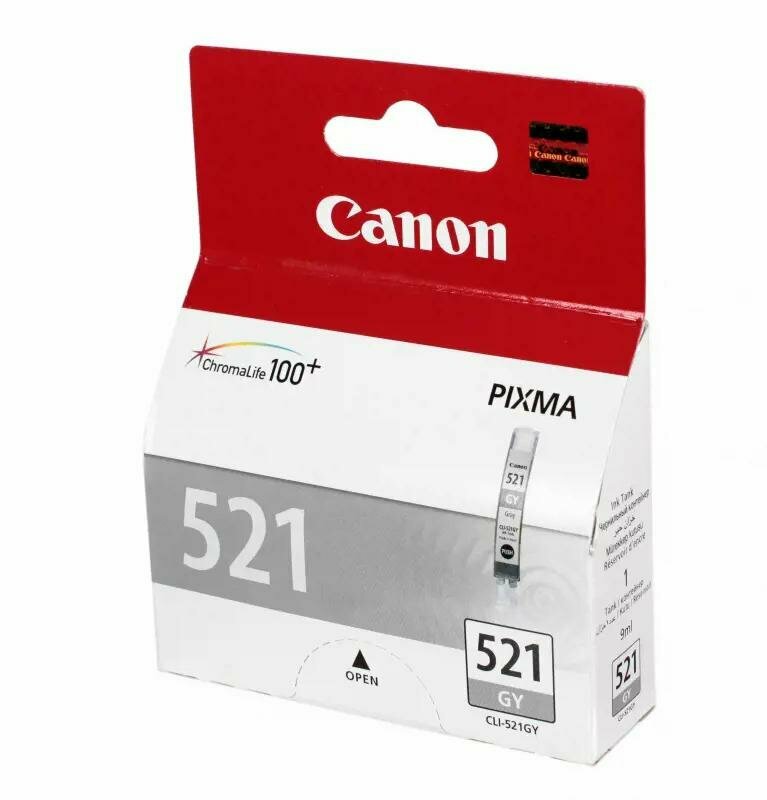Картридж струйный Canon CLI-521 GY IJ CART EMB серый