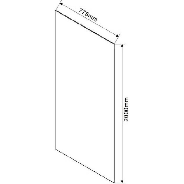 Стекло для душевой перегородки Vincea Walk-In VSG-1W800CL 80х200 стекло прозрачное - фотография № 2