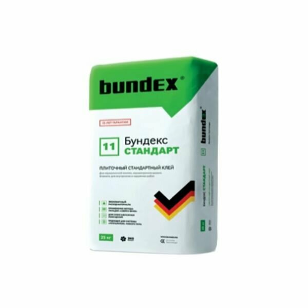 Плиточный клей BUNDEX Стандарт 25 кг - фотография № 2