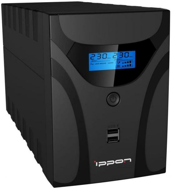 Источник бесперебойного питания Ippon Smart Power Pro II Euro 1600 1600VA Черный