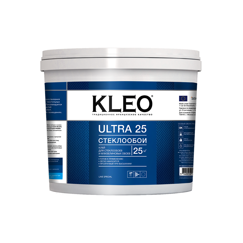 Клей для стеклообоев, KLEO ULTRA 25готовый