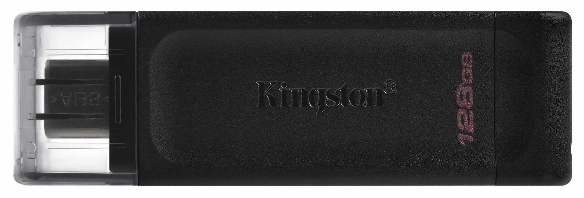 Флеш диск Kingston DataTraveler 70 128GB USB 3.2 Gen 1 черный