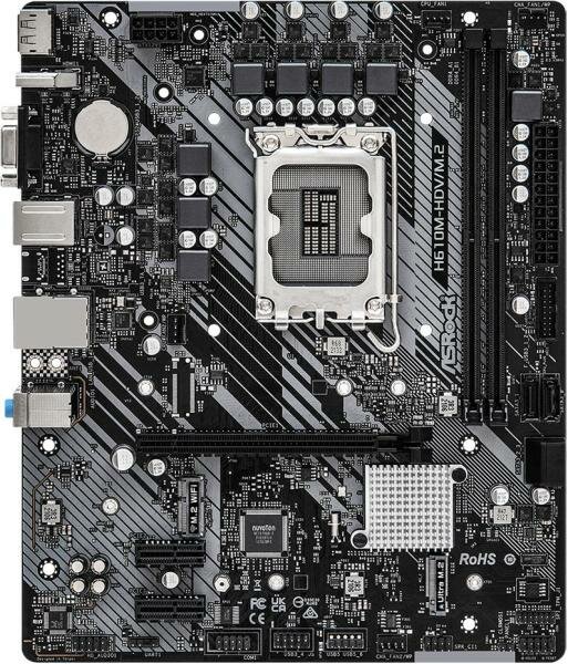 Asrock H610M-HDV/M.2,LGA1700,H610/2DDR4/4SATA3,mATX