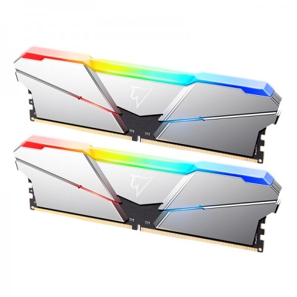 Оперативная память Netac Shadow RGB Silver DDR5 32GB (16GB x 2) 4800MHz (NTSRD5P48DP-32S)