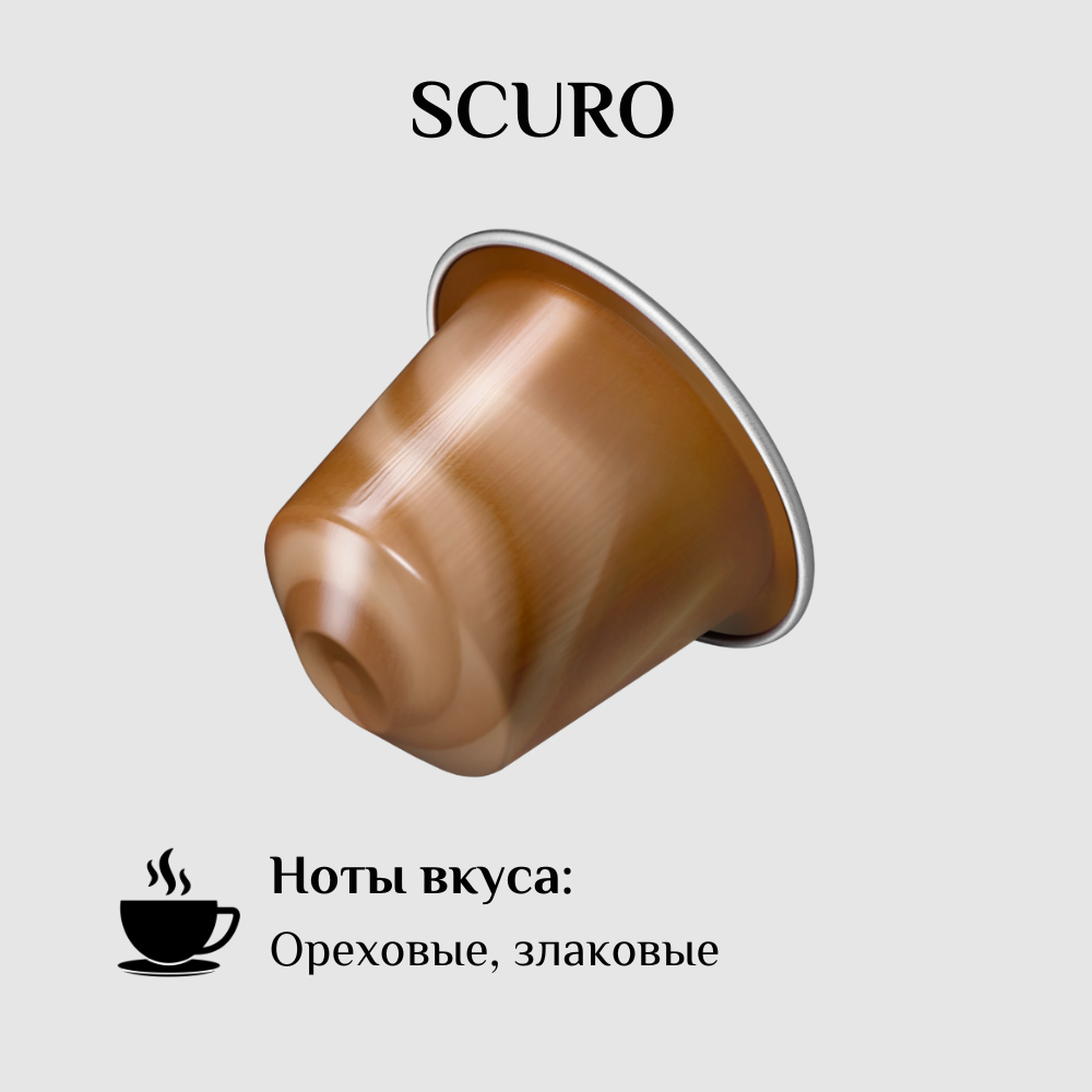 Капсулы для кофемашины Nespresso Original SCURO 100 штук - фотография № 2