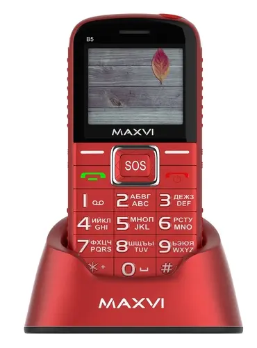 Maxvi B5 Сотовый телефон Maxvi B5 красный